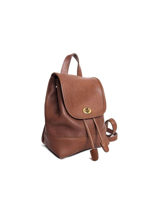 Vintage Coach Leather Daypack Backpack 9960, British tan main image 7